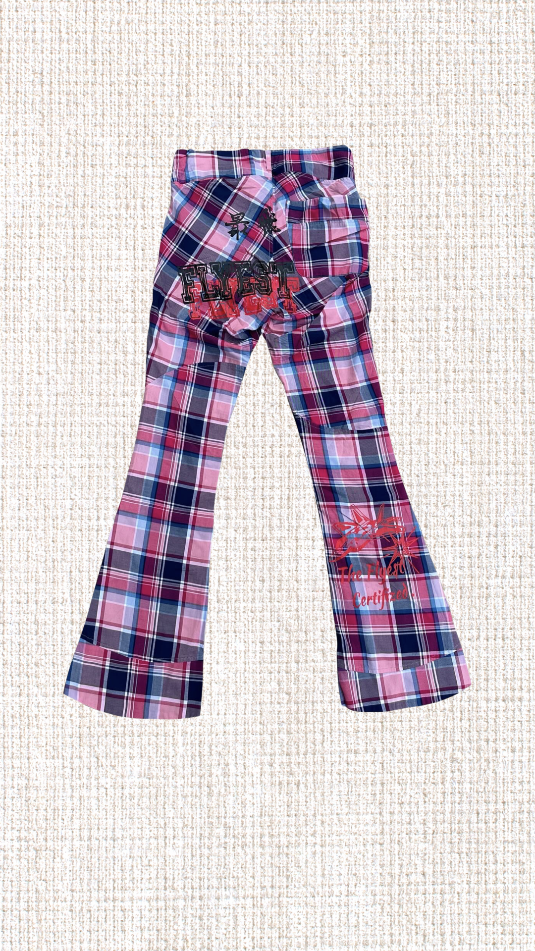 “Da Flyest” Woolen&Plaid (Front&Back) Pants