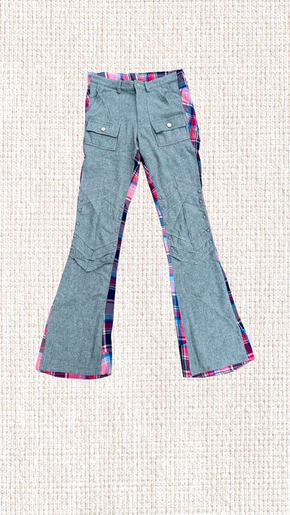 “Da Flyest” Woolen&Plaid (Front&Back) Pants